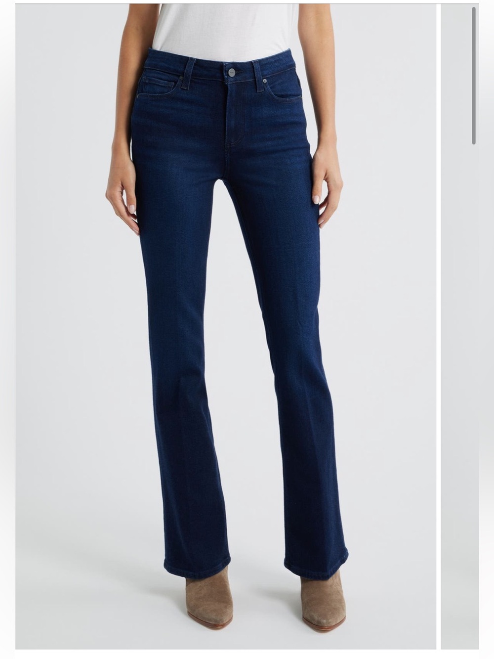 PAIGE high rise Manhattan Dark Blue bootcut Jeans 29 MSRP $110